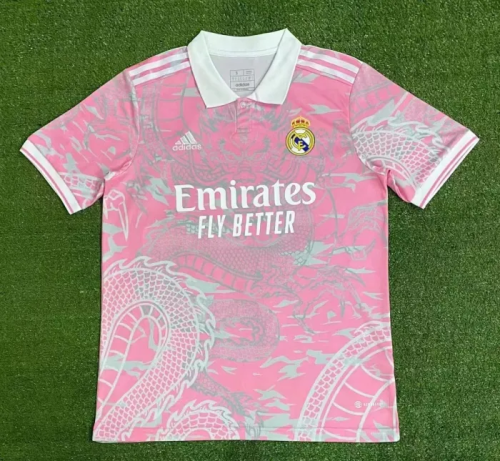 23/24 fan version Adult  Real Madrid  Dragon pattern pink