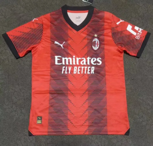 23/24 fan version Adult  AC Milan home  soccer jersey football shirt