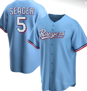 Texas Rangers SEAGER baseball jersey