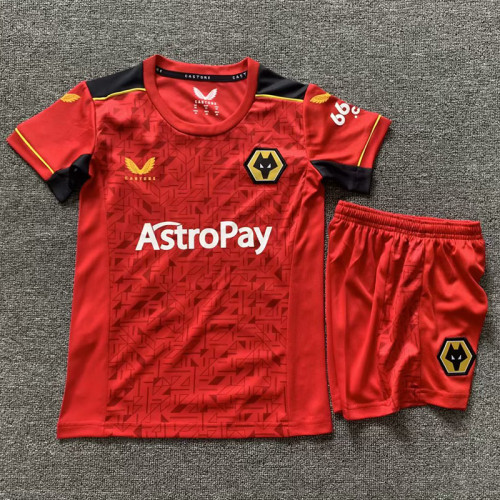 23/24 Wolverhampton Wanderers Away Kids Kit