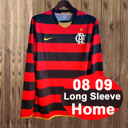 08/09 Retro Flamengo Home Long Sleeve