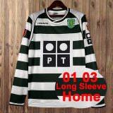 01/03 Retro Sporting Lisbon Home Long Sleeve