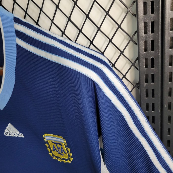 1998 Retro  Argentina away Jersey