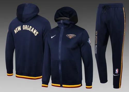 22/23 New Orleans Pelicans Full-Zip Hoodie Tracksuits