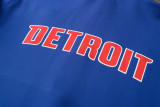 22/23 Detroit Pistons Full-Zip Hoodie Tracksuits