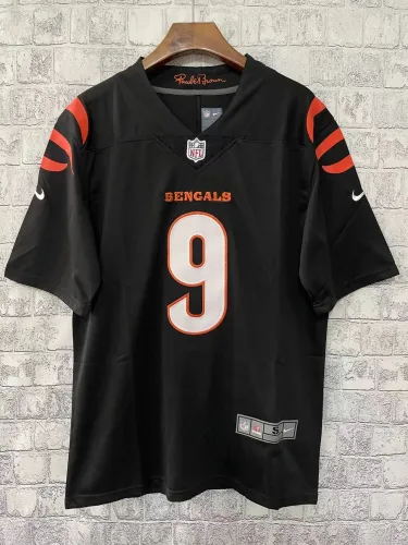 2023 Men‘s Cincinnati Bengals BURROW 9 NFL Jersey