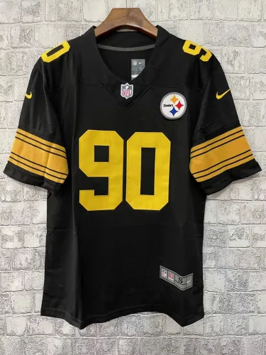 2023 Men‘s Pittsburgh Steelers Watt 90 NFL Jersey
