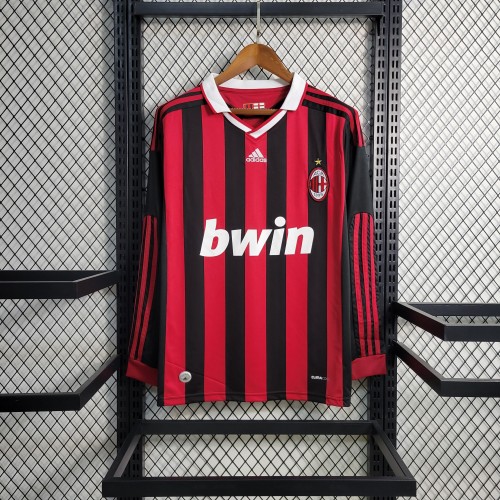 09/10 Retro AC Milan Home Long Sleeve
