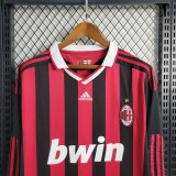 09/10 Retro AC Milan Home Long Sleeve