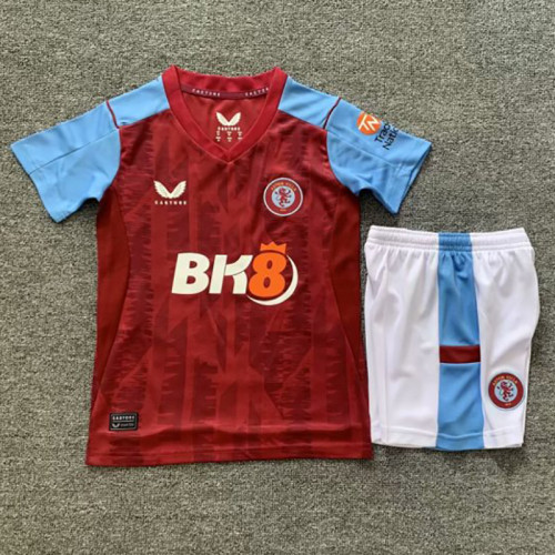 23/24 Aston Villa Home Kids Kit