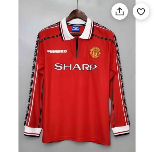 Retro Manchester United Home Champions Long sleeve