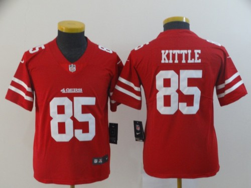 2023 Kids San Francisco 49ers Kittle 85 NFL Jersey