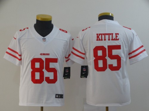 2023 Kids San Francisco 49ers Kittle 85 NFL Jersey