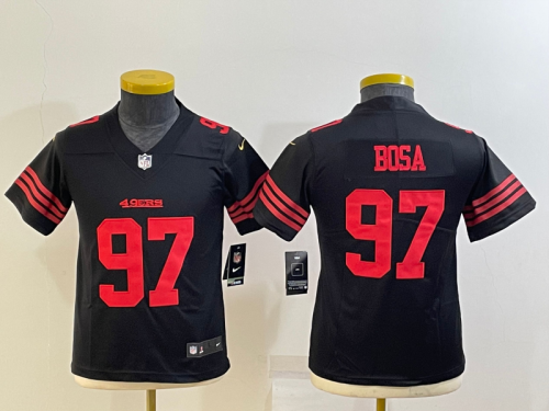 2023 Kids San Francisco 49ers Bosa 97 NFL Jersey