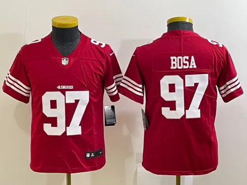 2023 Kids San Francisco 49ers Bosa 97 NFL Jersey