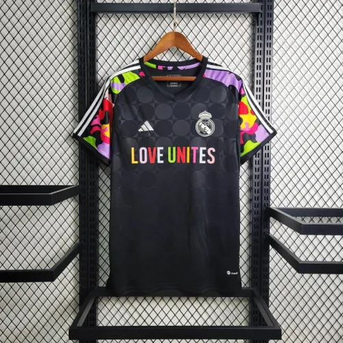 24/25 Real Madrid Black Training Soccer Jersey  | Fan Version