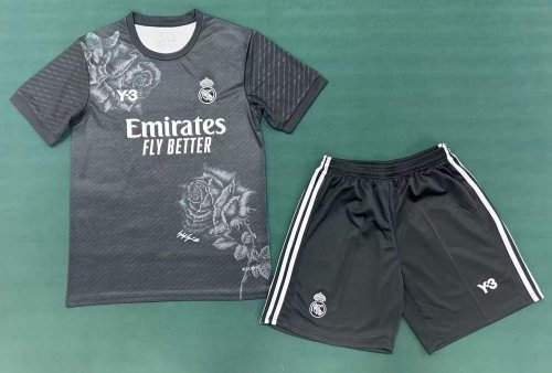 24/25 Real Madrid Y3 Black Adult Uniform