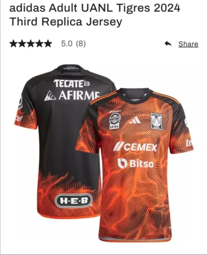 Adidas Adult UANL Tigres 2024 Third Replica Jersey