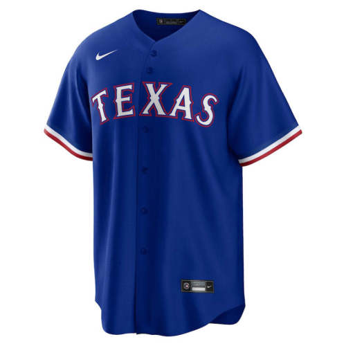 Men's Texas Rangers  Royal Alternate Replica Team Logo Jersey