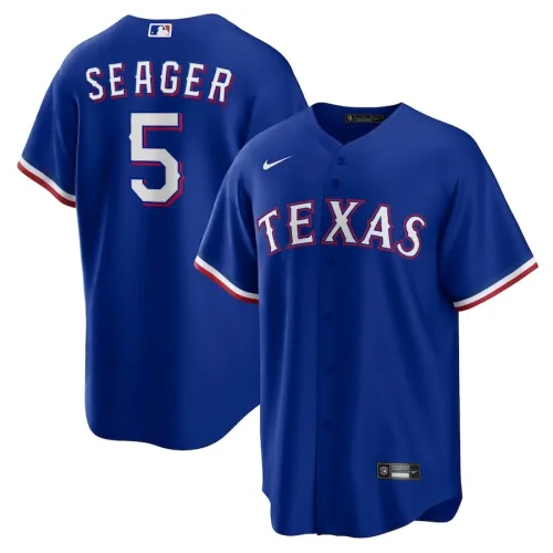 Men's Texas Rangers  Royal Alternate Replica Team Logo Jersey