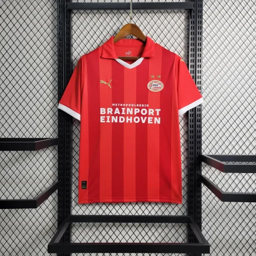 Fans Version 2023-2024 PSV Eindhoven Home Soccer Jersey