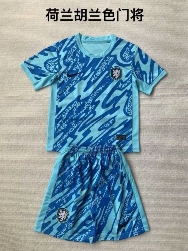 24/25  Netherlands Blue Goalkeeper Adult Uniform