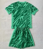 2024 Netherlands Euro Green Goalkeeper Kids Kit