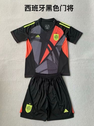 24/25 Spain black goalkeeper Adults Uniform