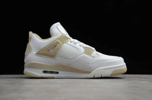 Air Jordan 4 Retro Sand Linen White Yellow 487724-118