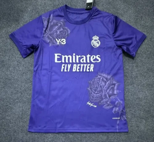Fan Version / 23/24 Real Madrid Y-3 Man Jersey Purple