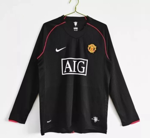 Retro 07/08 Manchester United Away Long Sleeve Jersey
