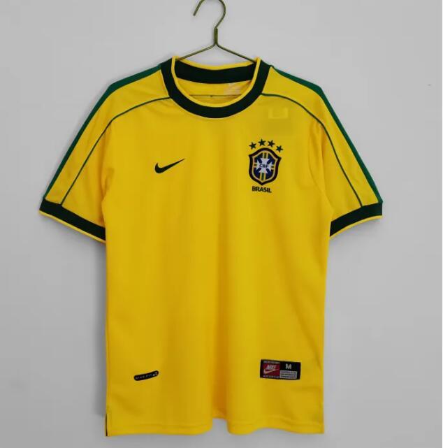 Retro 1998 Brazil Home Jersey