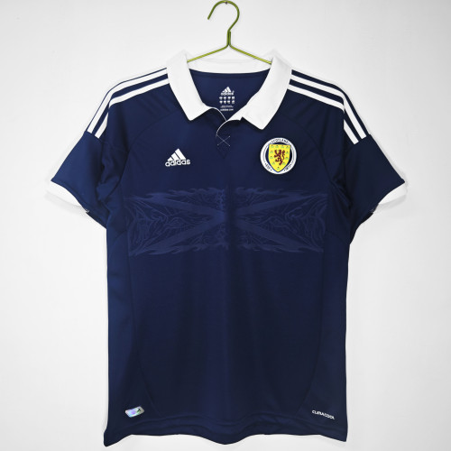 Retro 12/14 Scotland home soccer jersey