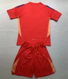 2024 Italy Euro Goalkeeper Red Kids Kit