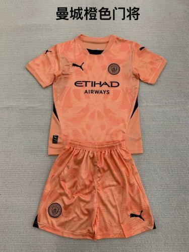 24/25 Manchester City Orange Goalkeeper  Adults Uniform