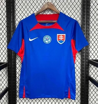 Fan version | 2024 Slovakia Euros Home Jersey