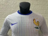 2024 France Euro Away Player Version Long Sleeve Jersey