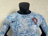 2024 Portugal Euro Away Player Version Long Sleeve Jersey