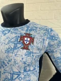 2024 Portugal Euro Away Player Version Long Sleeve Jersey