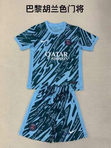 24/25 PARIS/PSG Blue Goalkeeper Kids Kit