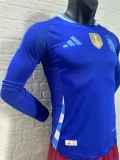 2024 Argentina Copa America Home Player Version Long Sleeve Jersey With FIFA World Cup badge