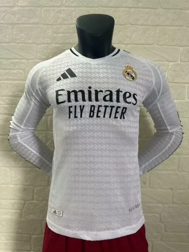 24/25 Real Madrid Home Player Long Sleeve Jersey