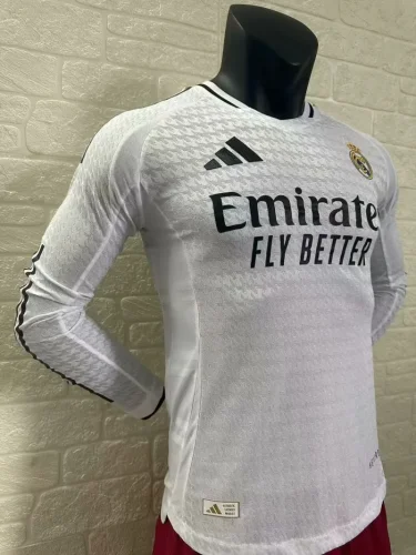 24/25 Real Madrid Home Player Long Sleeve Jersey