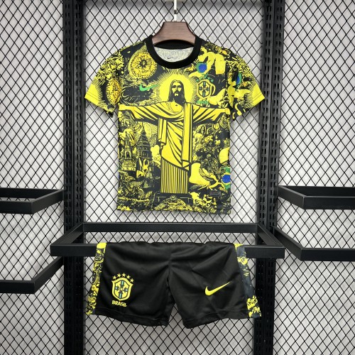 24/25 Brazil Special Edition Yellow Kids Kit