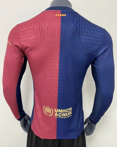 24/25 Barcelona Home Player Long Sleeve Jersey