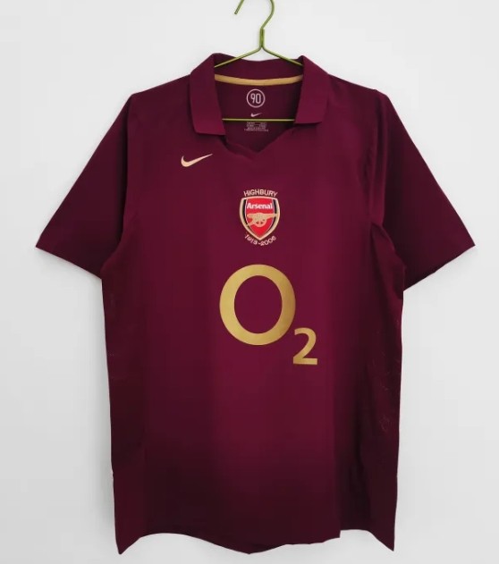 Retro 2005/06 Arsenal Home Jersey