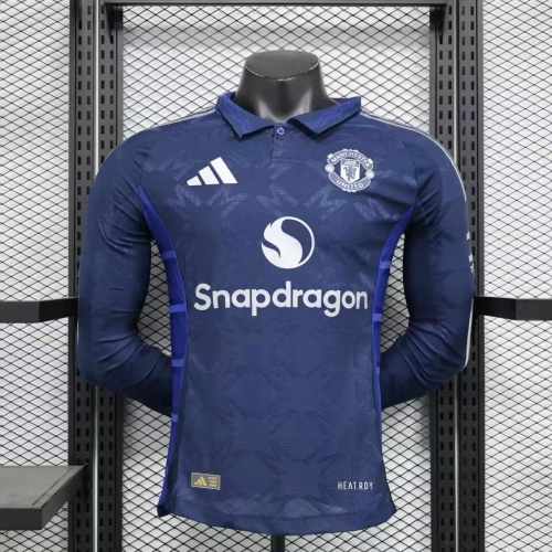 Player Version | 24/25 Manchester United Away Long Sleeve Jersey