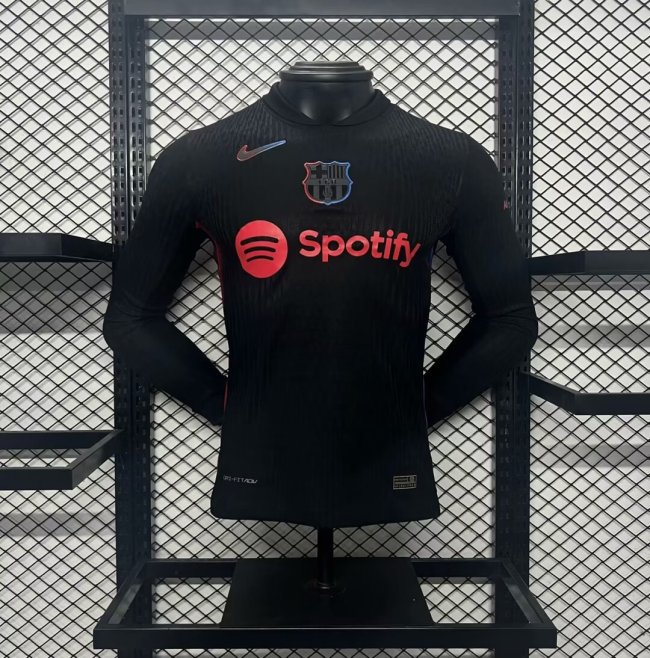 24/25 Barcelona Away Player Long Sleeve Jersey