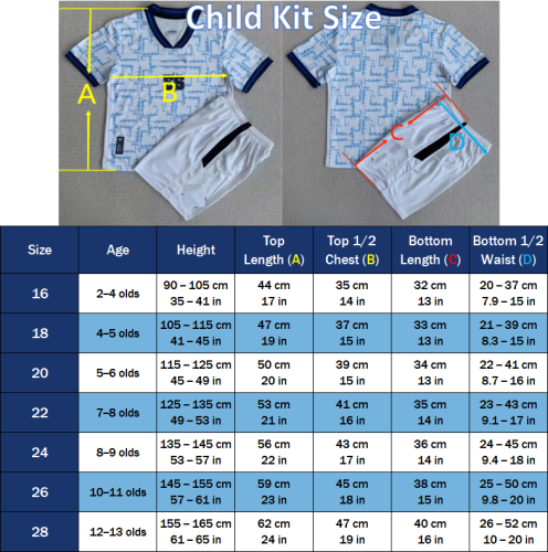 24/25 Rangers Home Kids Kit