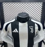 24/25 Juventus Home Player Long Sleeve Jersey